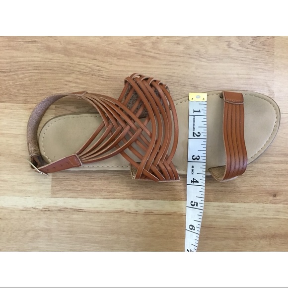 American Eagle Leather Strappy Sandals Sz 9 - Picture 3 of 4